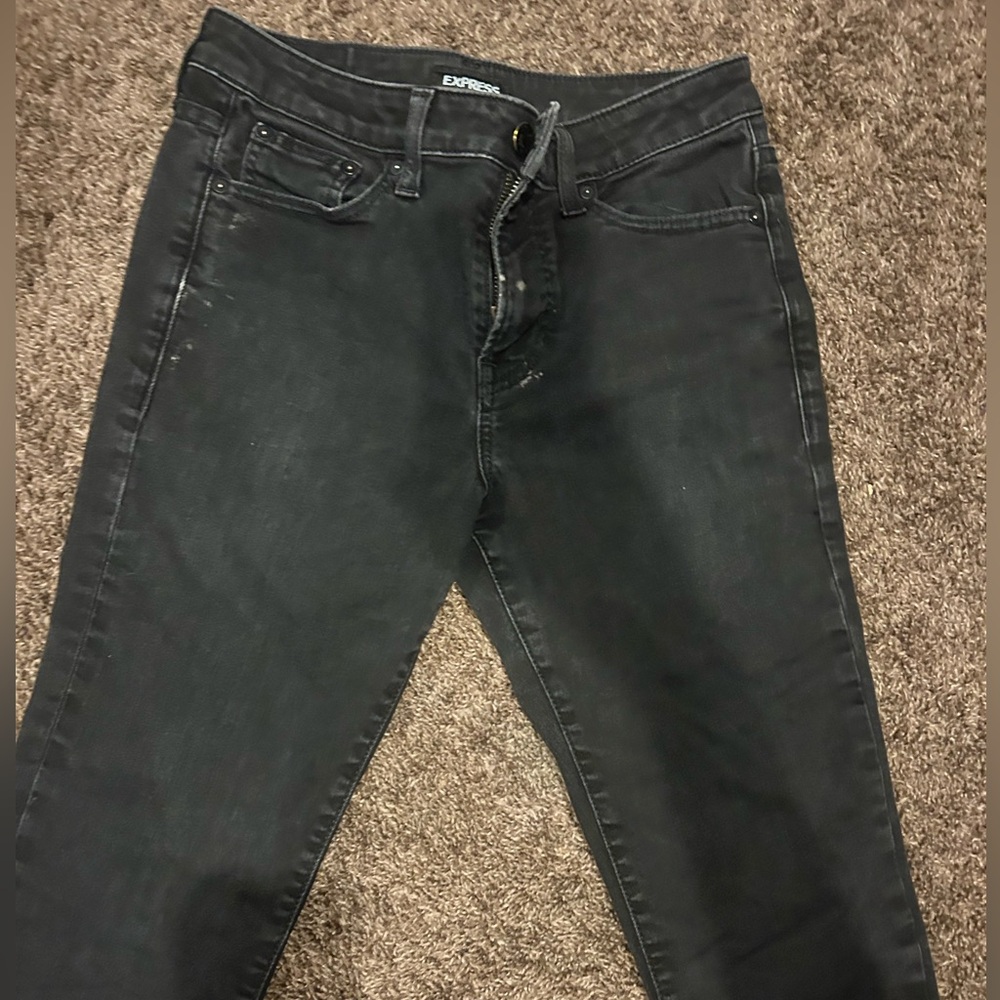 Express Charcoal Denim Pants